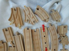 Huge Lot 50 Thomas & Friends Wooden Railway Track Curve Straight
