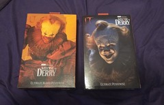 NECA It Welcome to Derry Ultimate Pennywise 2 Figure Lot Boxed New