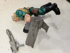 VTG HASBRO 1998 Small Soldiers Chip Hazard 6.5″ W Arm Cannon Action Figure Hero