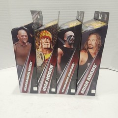 WWE Elite Monday Night Wars Complete Set of 4, (Series 11) w/ Rick Rude BAF