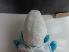 Vintage 1979 large 10″ Stuffed Smurf and 4 Small rubber Smurfs