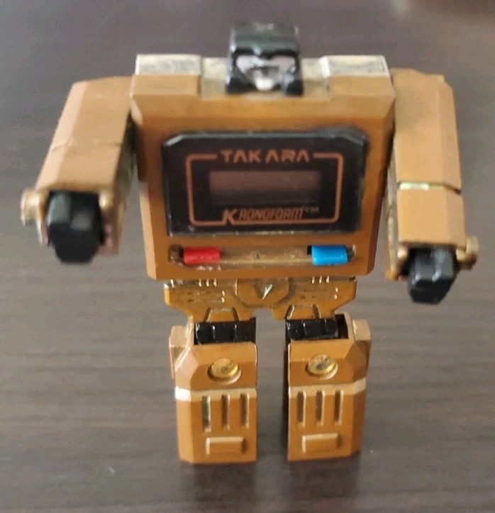 Vintage Takara Transformers Kronoform Watch Gold 1983 Robot Untested Rare Lot 2