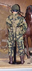 1/6 GI Joe in 21C WWII 82nd Airborne uniform with boots and helmet loose