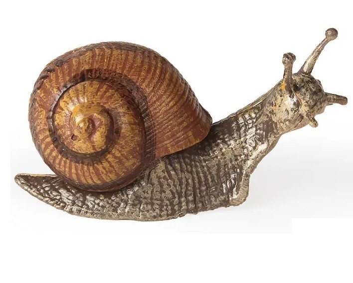 Brown Snail Toy Action Figure Small Animal Figurine Doll Gift for Kids