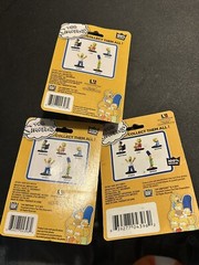3 The Simpsons Figurine Lot Marge Maggie Lisa W/ Saxophone 2015 Monogram