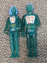 Fisher Price Adventure People X-Ray Man & Woman Lot of 2 Vintage Figures