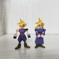 1pcs Random Final Fantasy VII FF7 Polygon Figure Cloud Mystery Box Collectible