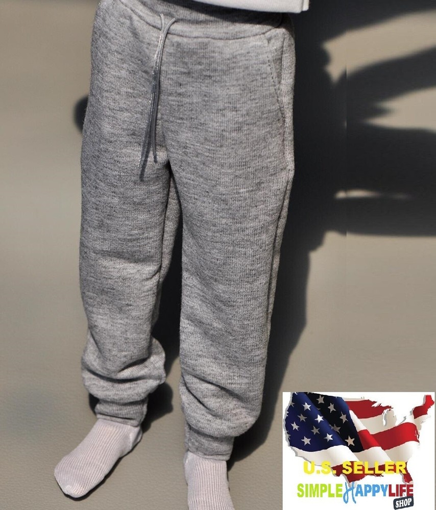 1/6 Cotton Sweat Grey PANTS For 12” Male Figure Hot toys Phicen worldbox ❶USA❶