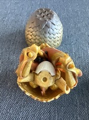 🔥GAME OF THRONES MEGA CONSTRUX DRAGON EGGS VYSERION / DROGON