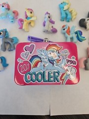 My Little Pony Toy Figures Lot Of 10 Various Years With Tin