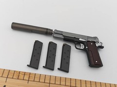 EKUAZ STUDIO EKS10 1/6 Scale Snake Tiger Stripe Camo Ver – 1911 Pistol Model