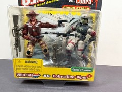 GI Joe vs Cobra WILD BILL VS COBRA NEO VIPER 3.75″ Action Figure Set 2 Pack