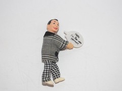 VNTG PEEWEE HERMAN’S PLAYHOUSE CLIP ON FIGURE HELLO I’M PEE-WEE HERMAN SIGN NEW