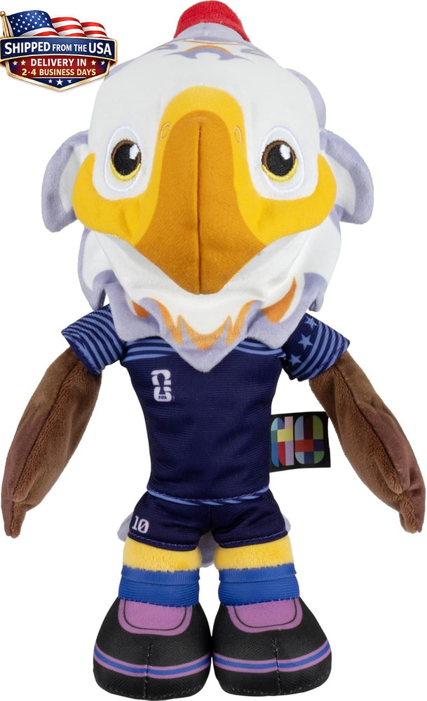 FIFA® World Cup 2026 USA 8-Inch Plush – Official Clutch™ Bald Eagle Mascot 3+