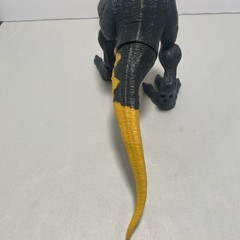 Jurassic World Tyrannosaurus Rex Action Figure Yellow Black Plastic Movable Jaw