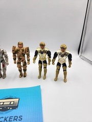 Vintage 1980’s Captain Power Action Figure Lot Of 6 and 1 Weapon B2