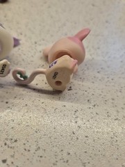 littlest pet shop LPS Pretty In Paris Blythe B14 Poodle #1862 Pink Rat #1863