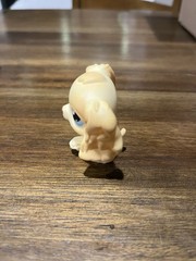 Littlest Pet Shop LPS Golden Cocker Spaniel Dog Blue Eyes Bobble Head