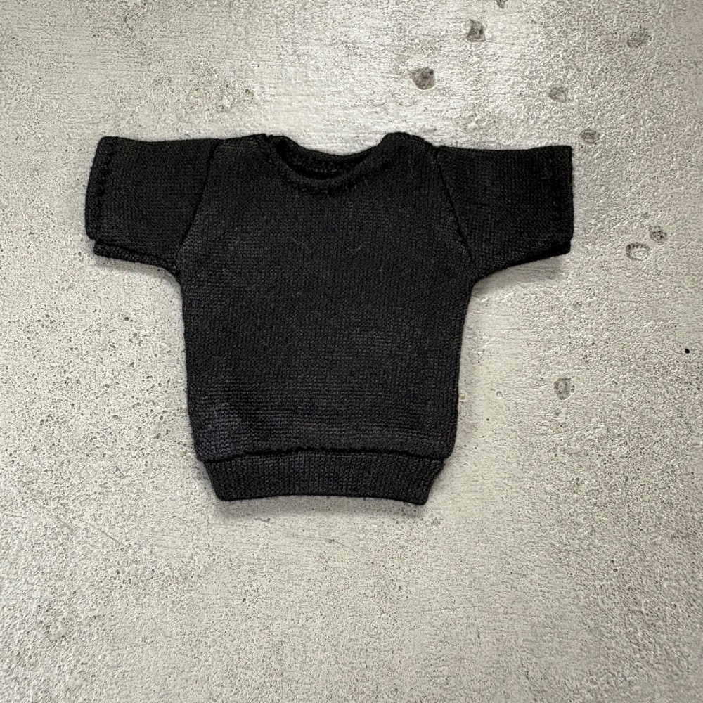 SU-RG-SL-BK: 1/12 Black T-Shirt for 6″ medium to slim action figure body