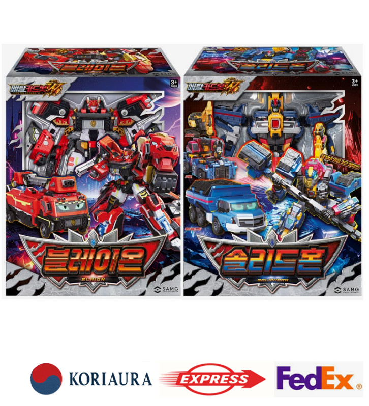 Metal Cardbot W BLAION & SOLIDHORN Fire Truck Crane Transforming Robots set 2025