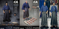 Eleven X Kai Studio EXK008 + EXK009 1/6 Miyamoto Musashi Action Figure In Stock