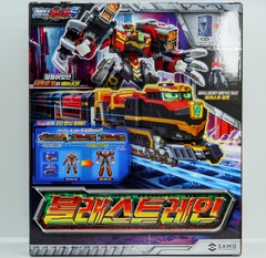 Metal Cardbot S BLASTRAIN Blast Train Red Transforming Robot Korean Toys