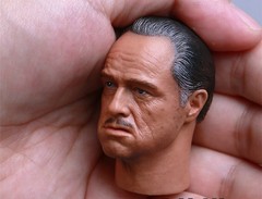 1/6 The Godfather Marlon Brando Head Sculpt For Hot Toys 12″ Figure Body ❶USA❶