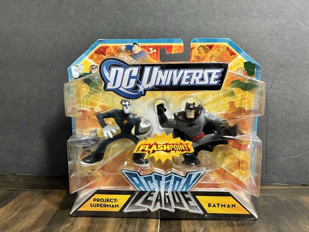 DC Universe Action League FLASHPOINT SUPERMAN & BATMAN 2″ Justice League Action