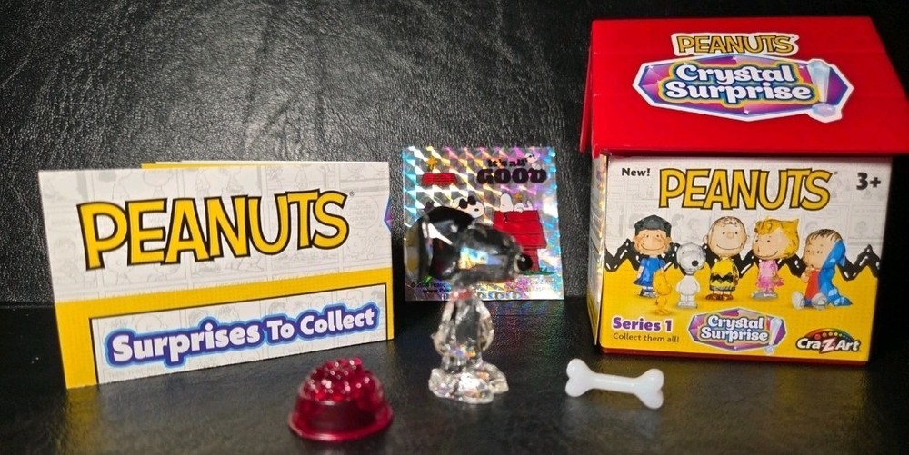 PEANUTS Crystal Surprise Figures Series 1 CraZArt Woodstock Snoopy