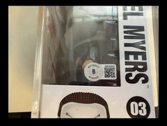 Funko Pop! Movies 4 Michael Myers Halloween (5autos)Signed JSA TT83064