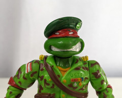 1991 Playmates Teenage Mutant Ninja Turtles Raph The Green Beret Action Figure