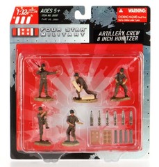 WWII US Artillery Crew: 1:32 Scale Crewmen for Artillery Diorama Lot of Six Sets