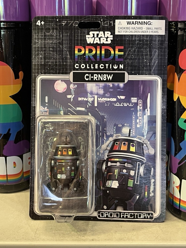 2025 Disney Parks Pride Collection Star Wars C1-RN8W Droid Factory Figure NWT