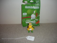 2″ YELLOW YOSHI BackPack Buddies Clip Keychain Super Mario