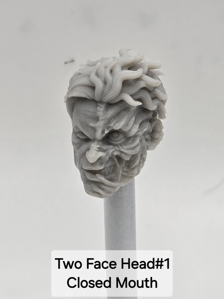 3d Printed HARVEY DENT TWO FACE HEAD #1 1:12 GI Joe Classified/Marvel Legends