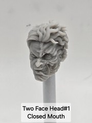 3d Printed HARVEY DENT TWO FACE HEAD #1 1:12 GI Joe Classified/Marvel Legends
