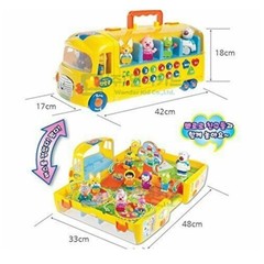 PORORO Melody School Bus & 10 Friends Figures Gift +Free Express Ship