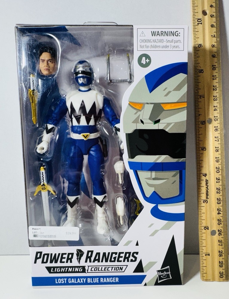 Power Rangers Lightning Collection Lost Galaxy Blue Ranger 6″ Action Figure NIB