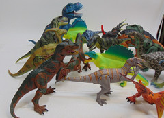 Dinosaur Action Figures Lot Of 15 T-Rex Velociraptor Toys Collectible Poseable