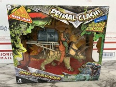 Primal Clash Dino Commander Beast Taming Squad Triceratops Figure Exclusive