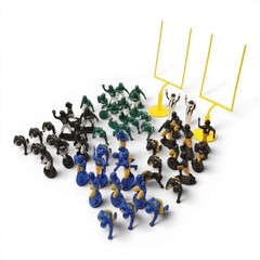 Large Lot 50+ Kaskey Kids Football Guys Sports Action Figures Goal Posts Refs