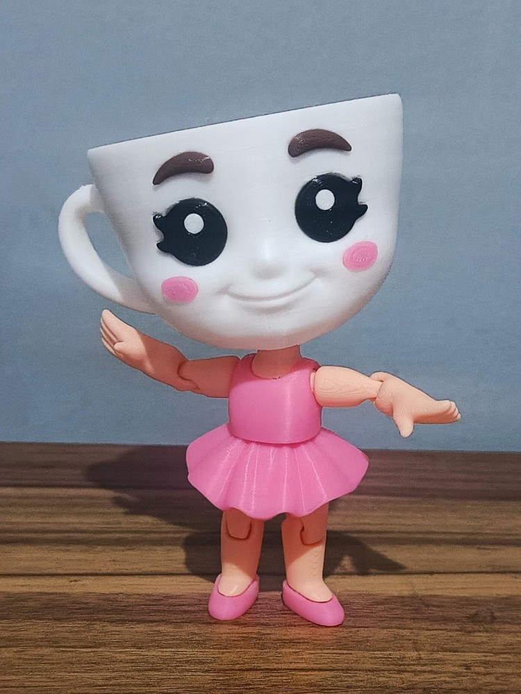 Ballerina Capuchina – Articulated Italian Brainrot Figurine Toy Kids & Adults