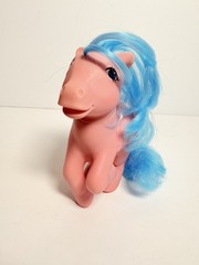 Vintage 1983 My Little Pony G1 Firefly Pink Blue Lightning Bolts Pegasus Wings