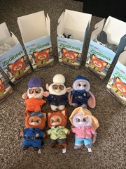 MINISO Zootopia Series Blindbox Confirmed Color, Plush Pendant & Keychain