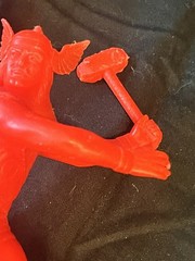 Vintage 1967 Marx Red Thor With Mjoinir 6” Plastic Toy Figure Golden Age Marvel