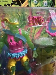 Super7 Toxic Crusaders Toxie Action Figure Glow in Dark w/ Flag Barrel