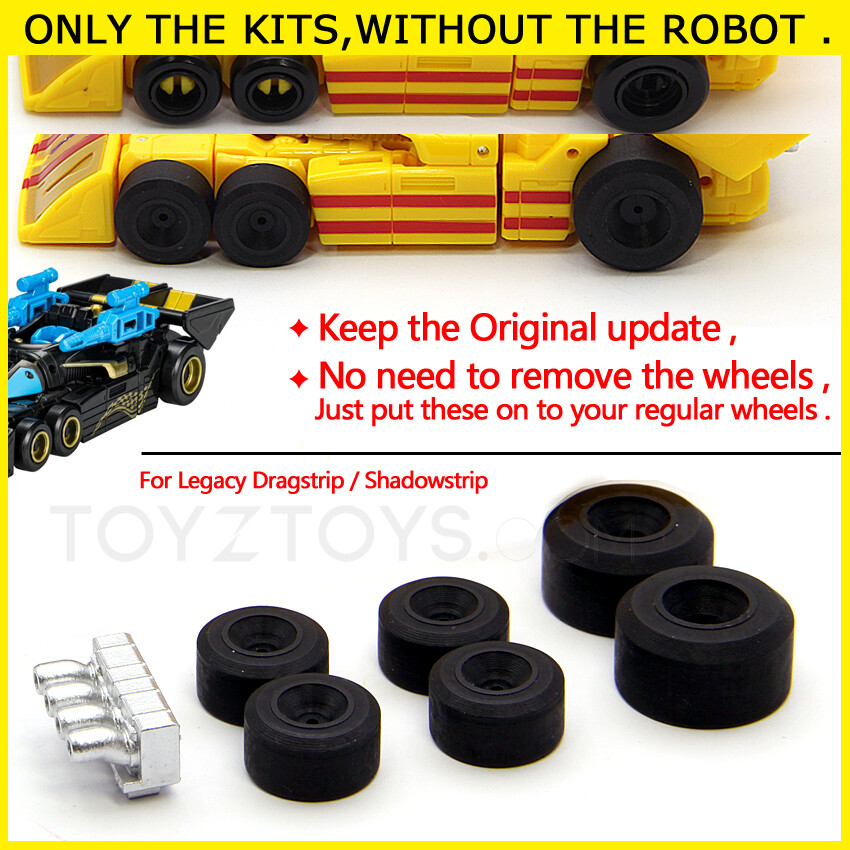 Wheel Cover Tail Pipe Upgrade for Legacy Dragstrip Upgrade kit – New Ver.