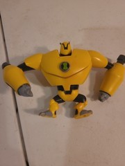 Ben 10 Alien Force 2010 Yellow ARMODRIILLO 4″ Action Figure w/ Tail – NICE!