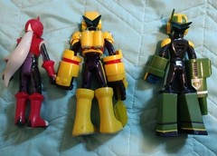 Mega Man Battle Network Mega Man Action Figure Lot Of 3