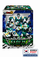 Metal Cardbot W Heavy Iron W Blue Cop W Phantom Hornet Tigun Transforming Robot
